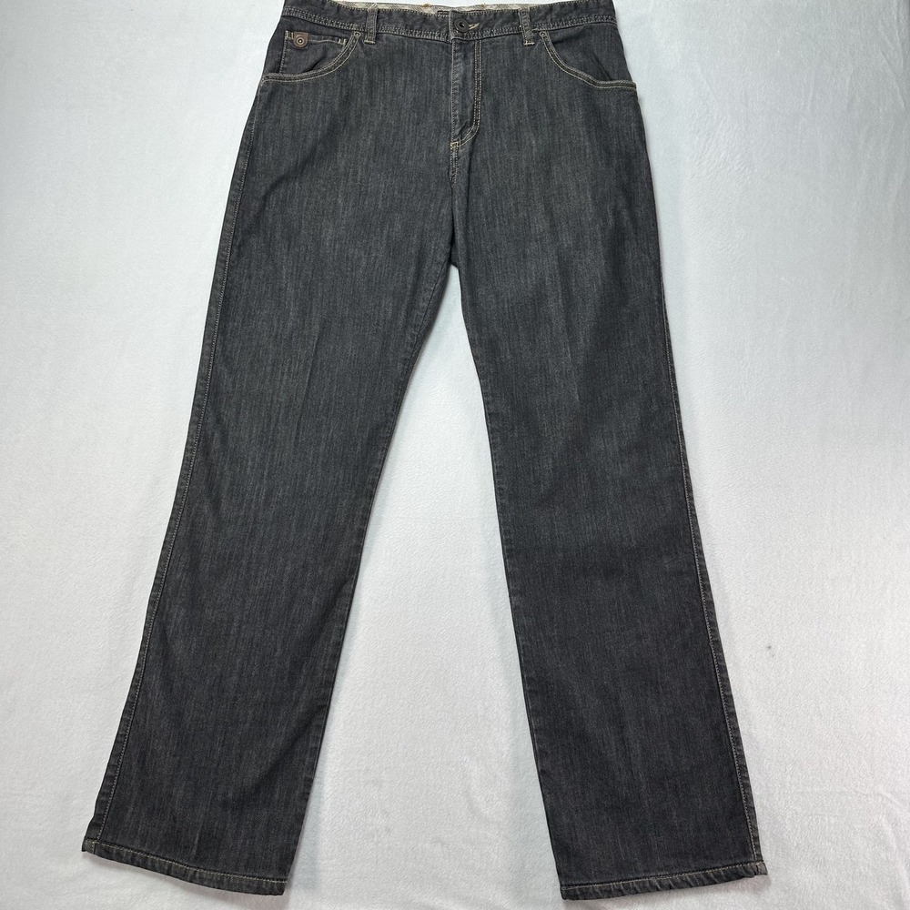 Alberto Jeans Men's 34x34 Black Modern Fit Stretch Straight Leg Denim Germany‎